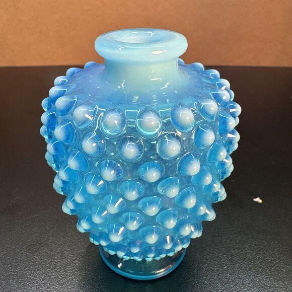 Fenton Other - Fenton Blue Opalescent Hobnail Perfume Bottle Glass
